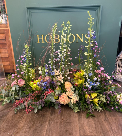 Pretty in the Wild - Pretty in the Wild is a handcrafted casket arrangement by Hobsons Florist, designed with a natural, elegant style to create a soft and meaningful tribute.